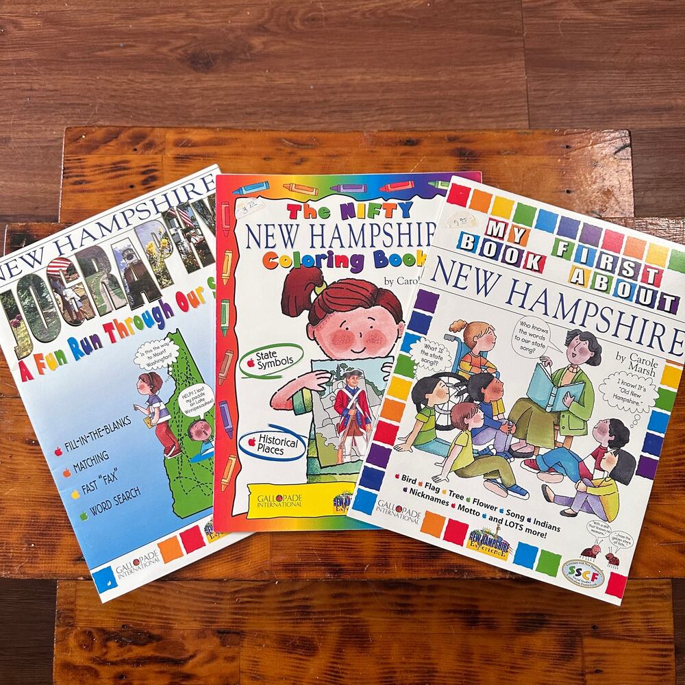 Vintage Bundle Of 3 Social Studies Curriculum Framework New Hampshire Workbooks